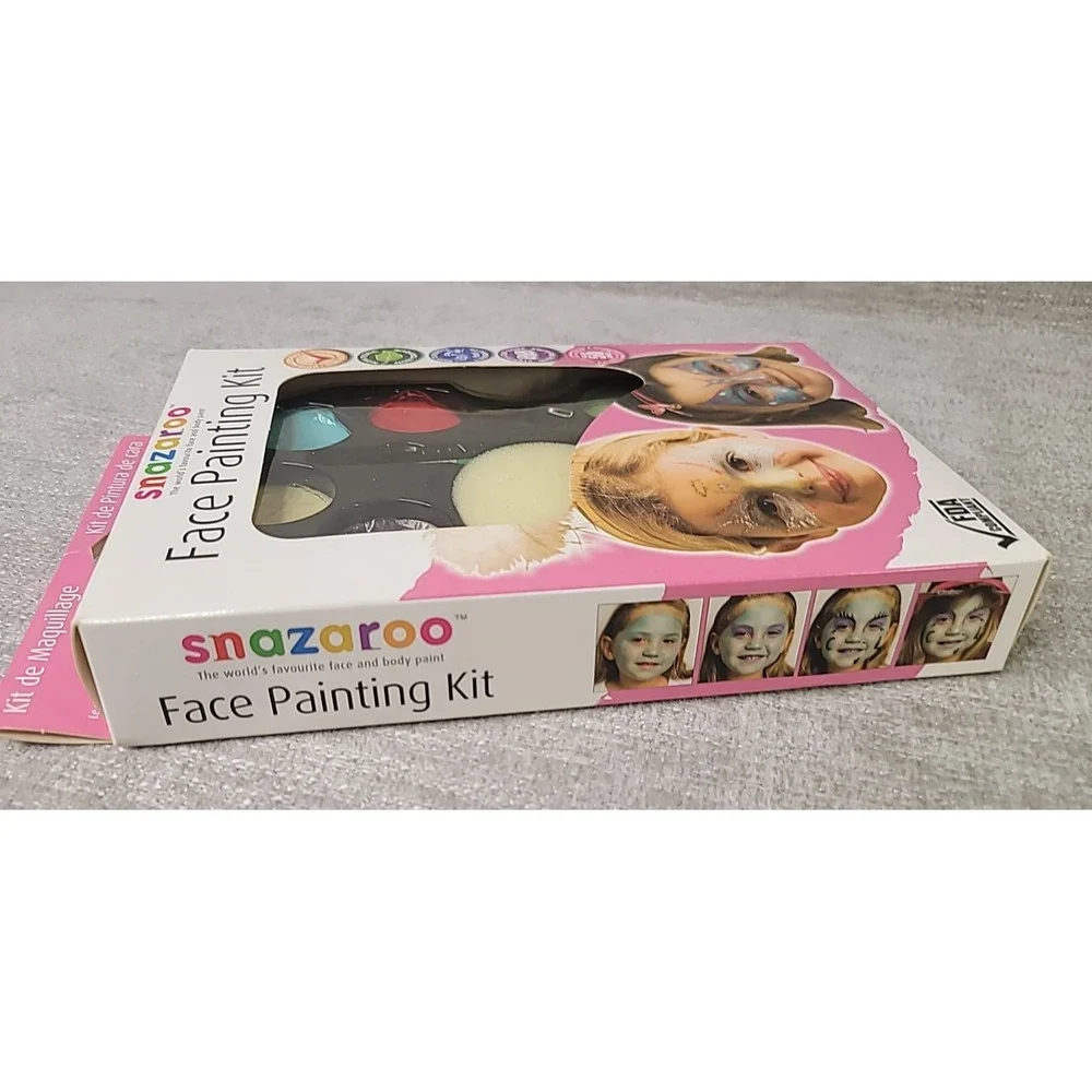 SNAZAROO Face Painting Kit - Multi‎ Colored with Instruction - Never Used
